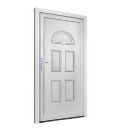 Porte d'entrée blanc 110x210 cm PVC