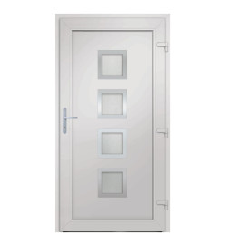 Porte d'entrée anthracite 98x208 cm PVC