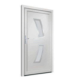 Porte d'entrée Blanc 98x208 cm PVC