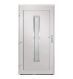 Porte d'entrée anthracite 98x208 cm PVC