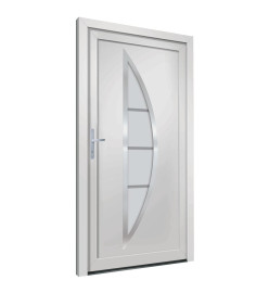 Porte d'entrée Blanc 108x208 cm PVC