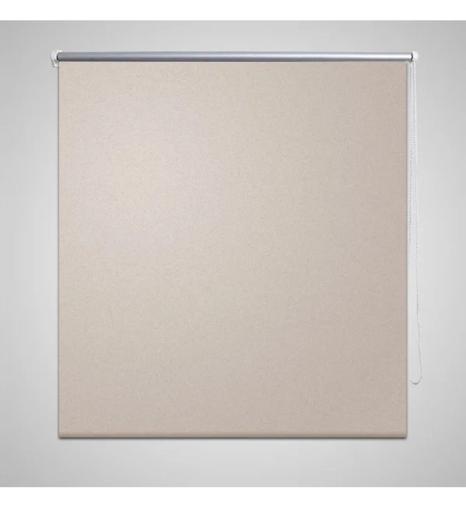 Store enrouleur occultant beige 40 x 100 cm