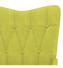 Chaise de relaxation Vert Tissu