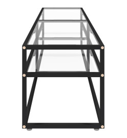 Meuble TV Transparent 180x40x40,5 cm Verre trempé