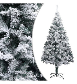 Sapin de Noël artificiel LED et flocons de neige Vert 300 cm