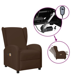 Fauteuil de massage électrique à oreilles Marron Similicuir