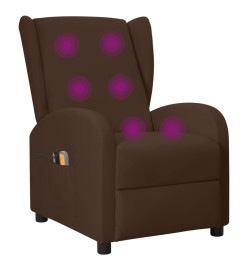 Fauteuil de massage électrique à oreilles Marron Similicuir