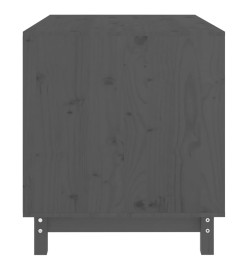 Niche pour chien Gris 90x60x67 cm Bois de pin massif