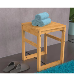 EISL Tabouret de salle de bain 35x35x45 cm bambou