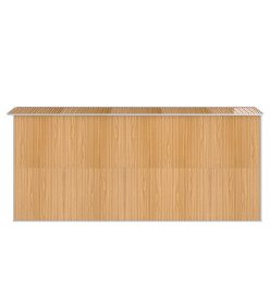 Abri de jardin Marron clair 192x440x223 cm Acier galvanisé