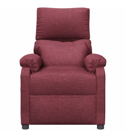 Fauteuil inclinable électrique Rouge bordeaux Tissu