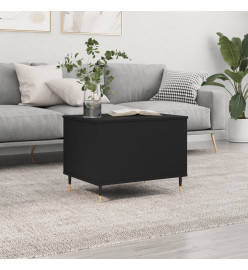 Table basse Noir 60x44,5x45 cm Bois d'ingénierie