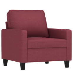 Fauteuil Rouge bordeaux 60 cm Tissu