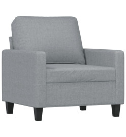 Fauteuil Gris clair 60 cm Tissu