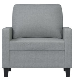 Fauteuil Gris clair 60 cm Tissu