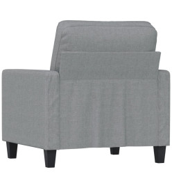 Fauteuil Gris clair 60 cm Tissu