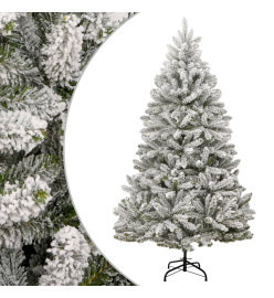 Sapin de Noël artificiel à charnières avec neige floquée 300 cm