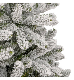 Sapin de Noël artificiel à charnières avec neige floquée 300 cm