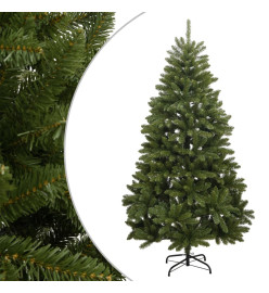 Sapin de Noël artificiel à charnières avec support vert 240 cm