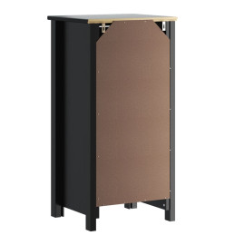 Armoire de salle de bain BERG noir 40x34x80 cm pin massif