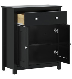 Armoire de salle de bain BERG noir 69,5x34x80 cm pin massif