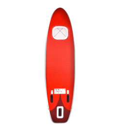 Ensemble de planche SUP gonflable Rouge 300x76x10 cm