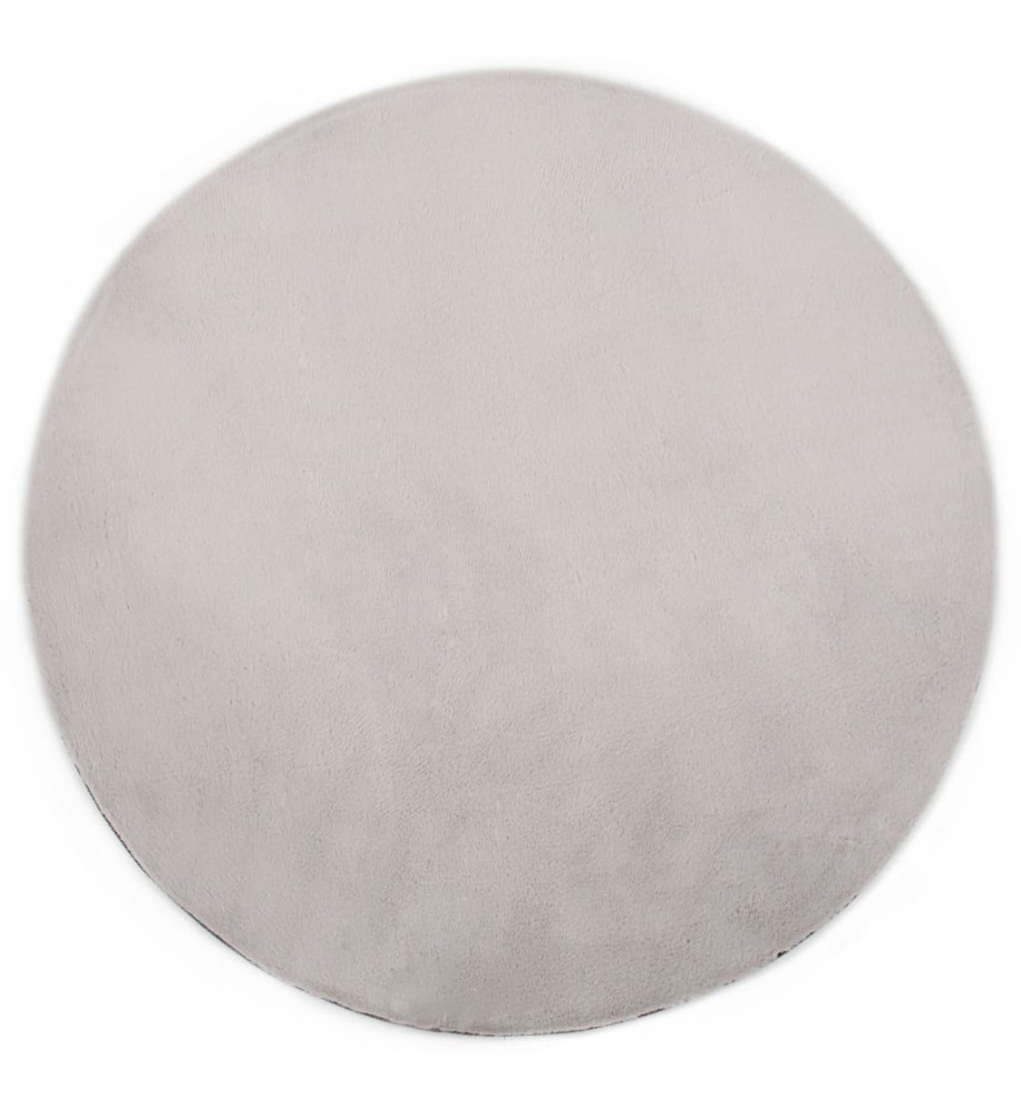 Tapis 80 cm Fausse fourrure de lapin Gris