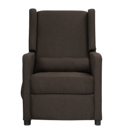 Fauteuil de massage Marron foncé Tissu