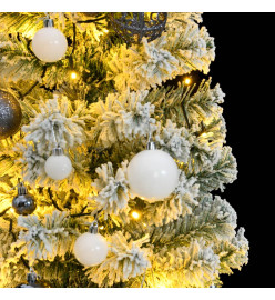 Sapin de Noël artificiel articulé 150 LED et boules 150 cm