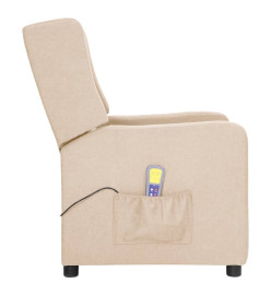 Fauteuil de massage Crème Tissu