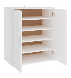 Armoire à chaussures Blanc 60x35x70 cm Aggloméré