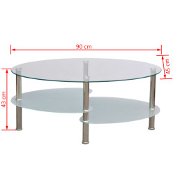 Table basse avec design exclusif Blanc