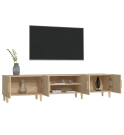 Meubles TV chêne sonoma 180x31,5x40 cm bois d'ingénierie