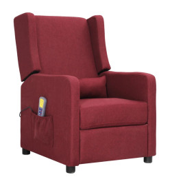 Fauteuil de massage Rouge bordeaux Tissu