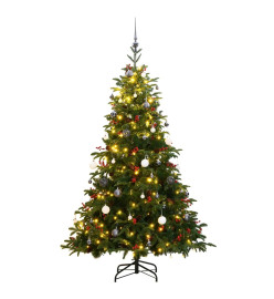 Sapin de Noël artificiel articulé 300 LED et boules 240 cm