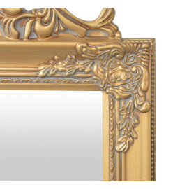 Miroir sur pied Style baroque 160x40 cm Doré