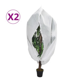 Housses de protection pour plantes avec fermeture éclair 2 pcs