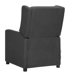 Fauteuil de massage Gris foncé Tissu