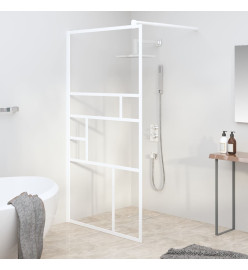 Paroi de douche 100x195 cm ESG Verre Blanc