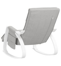 Chaise à bascule Gris clair Tissu