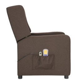 Fauteuil électrique de massage Taupe Tissu