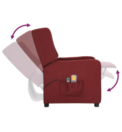 Fauteuil électrique de massage Bordeaux Tissu