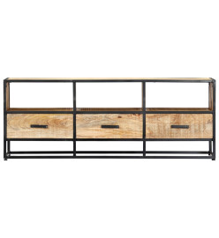 Meuble TV 120x30x45 cm Bois solide de manguier