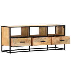 Meuble TV 120x30x45 cm Bois solide de manguier