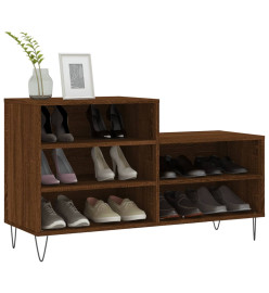 Armoire à chaussures Chêne marron 102x36x60cm Bois d'ingénierie