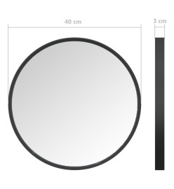 Miroir mural Noir 40 cm