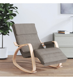 Chaise à bascule Taupe Tissu