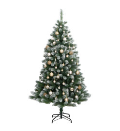 Sapin de Noël artificiel articulé 300 LED et boules 210 cm