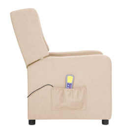 Fauteuil de massage Crème Tissu