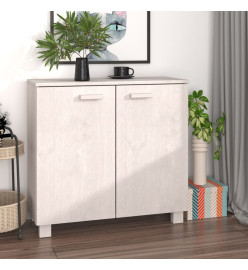 Buffet HAMAR Blanc 85x35x80 cm Bois massif de pin